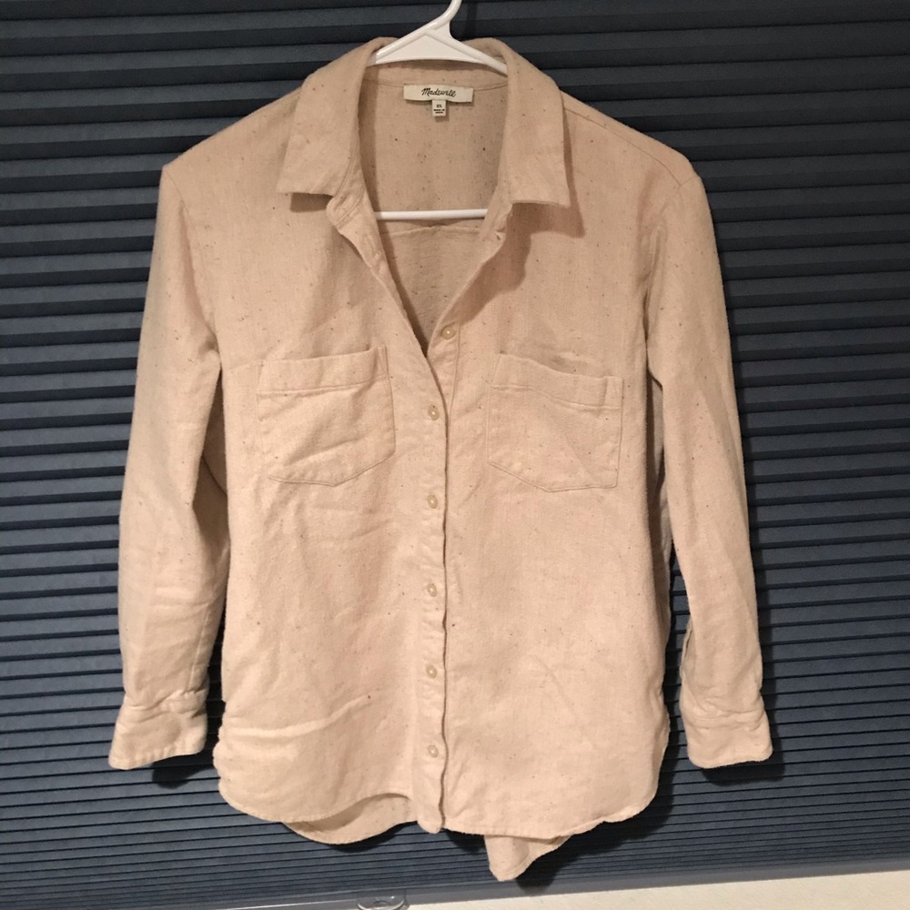 Madewell Flannel Long Sleeve Button Down Shirt